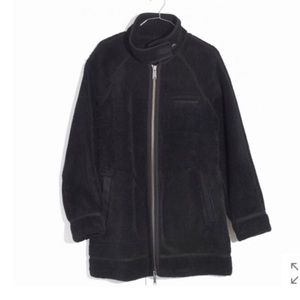 🔥 SALE Madewell city grid black sherpa coat NWOT